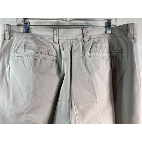 VINTAGE Tommy Hilfiger Beige Khaki Chino Pants Professionally Hemmed Men's 36x27 - Picture 2 of 6